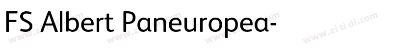 FS Albert Paneuropea字体转换